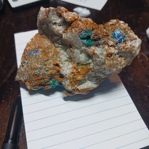 Azurite, malachite & quartz on matrix